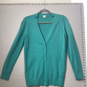 Barely worn-JCrew 100% merino wool cardigan in XS